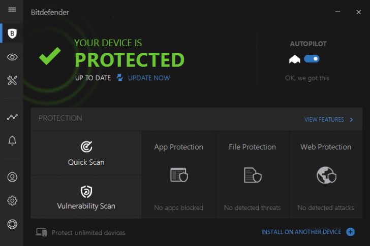 โปรแกรมแอนตี้ไวรัส รุ่นครอบครัว Bitdefender Family Pack