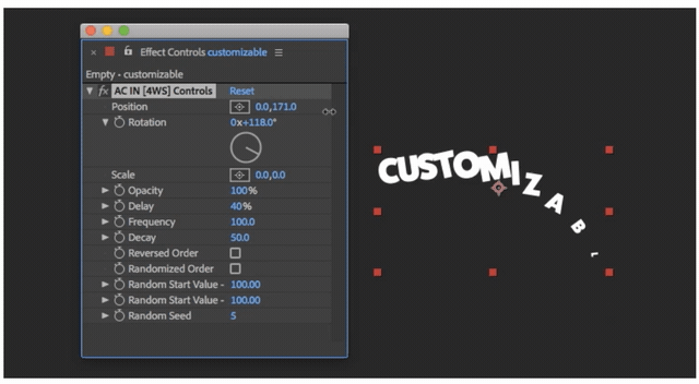 Text Presets for Animation Composer