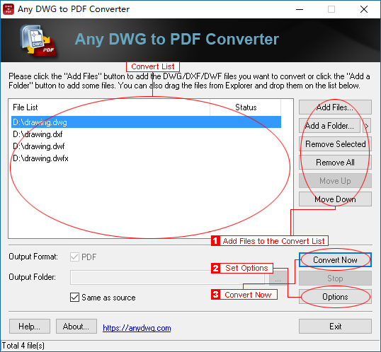 Any DWG to PDF Converter