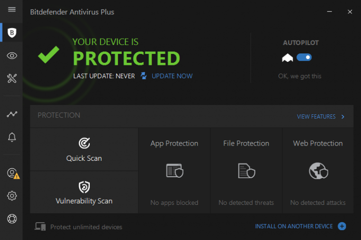 โปรแกรมแอนตี้ไวรัส รุ่นมาตรฐาน Bitdefender Antivirus Plus