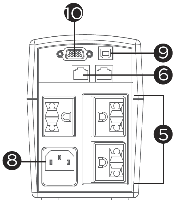 เครื่องสำรองไฟคอมพิวเตอร์ CyberPower VALUE 600 E-AS เครื่องสำรองไฟคอมพิวเตอร์ CyberPower VALUE 600 E-AS