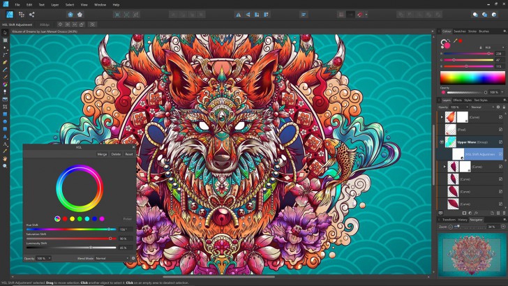 โปรแกรมวาดรูปเวกเตอร์ Affinity Designer 2 for Mac