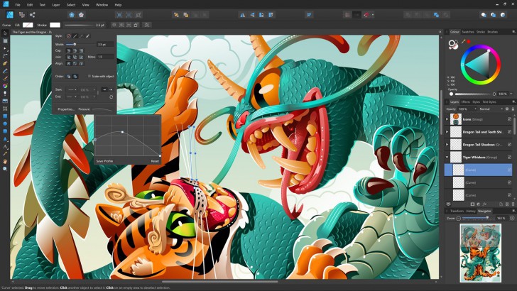 โปรแกรมวาดรูปเวกเตอร์ Affinity Designer 2 for Mac