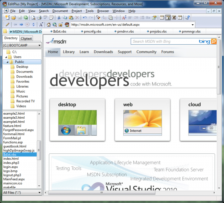 โปรแกรมแก้ไขข้อความ เขียนโปรแกรม EditPlus Text Editor