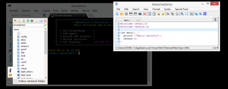 โปรแกรมรวมเครื่องมือเครือข่ายรุ่นมืออาชีพ MobaXterm Professional