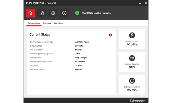 เครื่องสำรองไฟคอมพิวเตอร์ CyberPower VALUE 800 E-AS