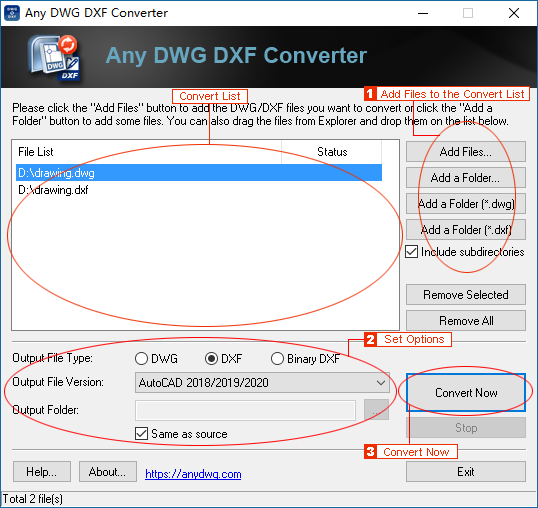 Any DWG DXF Converter Any DWG DXF Converter