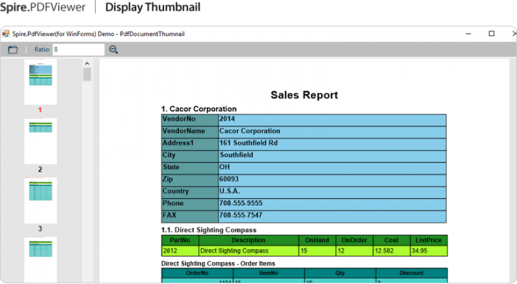ฟีเจอร์ของ โปรแกรม Spire.PDFViewer for .NET