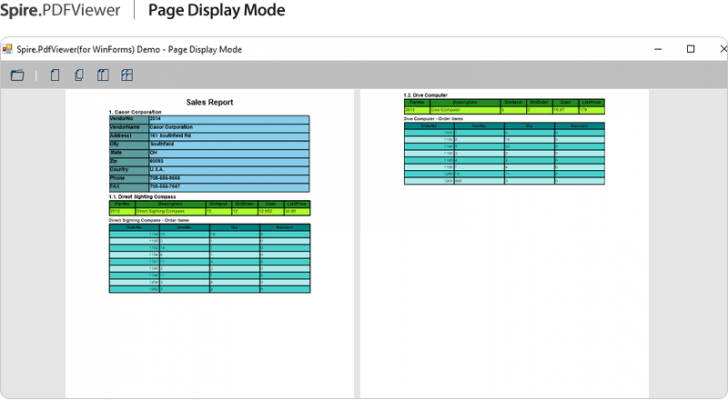 ฟีเจอร์ของ โปรแกรม Spire.PDFViewer for WPF