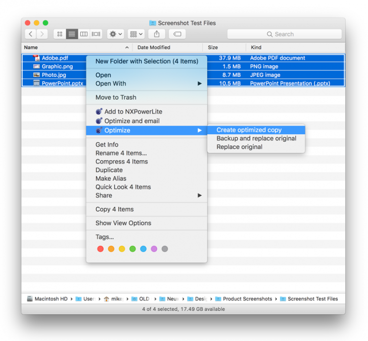 NXPowerLite Desktop for Mac