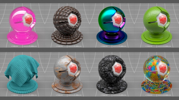 โปรแกรมปลั๊กอิน Pixel Lab Redshift C4D Material Bundle