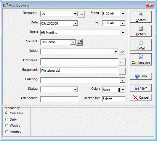 โปรแกรมจัดตารางประชุม จองสถานที่ CyberMatrix Meeting Manager