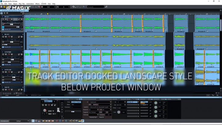 โปรแกรมตัดต่อเสียง มิกซ์เสียง รุ่นโปร Samplitude Pro X8