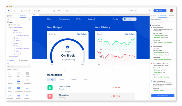 โปรแกรมสร้าง Protoype สำหรับงานยูสเซอร์อินเตอร์เฟส Axure RP