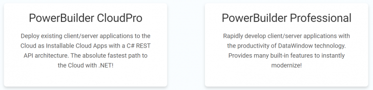ตารางเปรียบเทียบความสามารถ โปรแกรมเครื่องมือพัฒนาแอปพลิเคชัน ไคลเอนต์/เซิร์ฟเวอร์ PowerBuilder ในแต่ละเวอร์ชัน