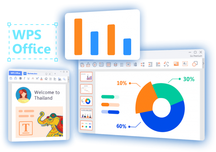 ชุดโปรแกรมเอกสาร รุ่นโปร ราคาถูก WPS Pro - Subscription License