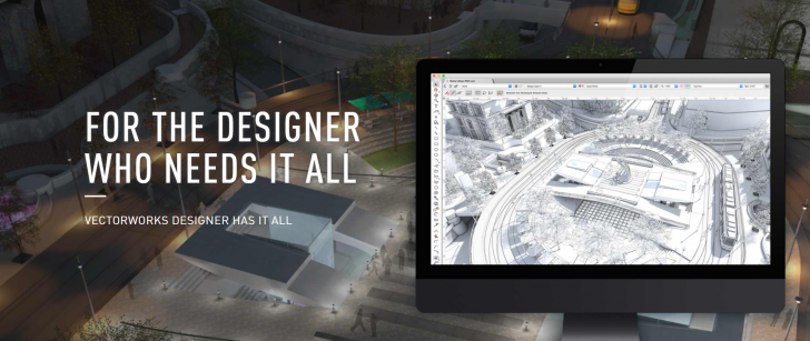 โปรแกรมออกแบบ เขียนแบบ รุ่นฟีเจอร์สูงสุด Vectorworks Design Suite - Perpetual License
