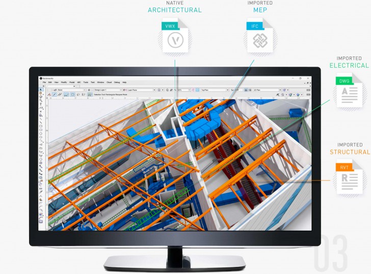 โปรแกรมออกแบบ เขียนแบบ Vectorworks Architect - Subscription License