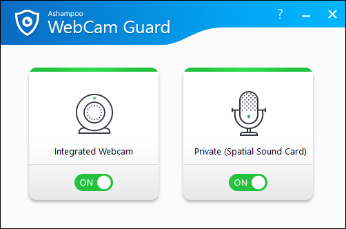 โปรแกรมรักษาความปลอดภัย กล้องเว็บแคม ไมโครโฟน Ashampoo WebCam Guard โปรแกรมรักษาความปลอดภัย กล้องเว็บแคม ไมโครโฟน Ashampoo WebCam Guard
