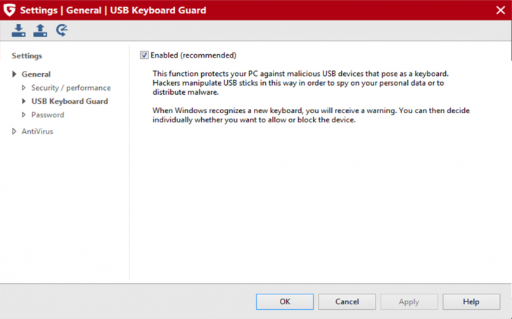 โปรแกรมแอนตี้ไวรัส ป้องกันภัยออนไลน์ G Data Internet Security