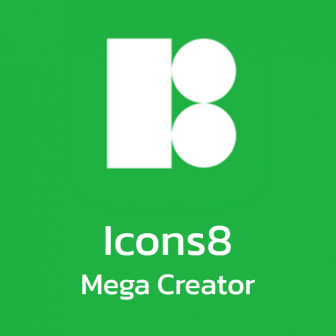 Icons8 Mega Creator (โปรแกรมออกแบบกราฟิกออนไลน์ พร้อมสต๊อกภาพ ภาพวาดประกอบ ไอคอน และเทมเพลต)