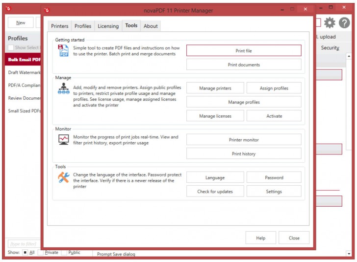 โปรแกรมสร้าง PDF จากไฟล์เอกสาร novaPDF Lite