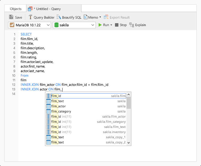 โปรแกรมจัดการฐานข้อมูล Navicat 17 for MariaDB - Perpetual License