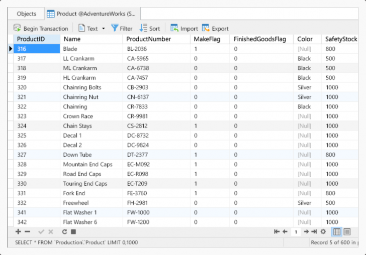 โปรแกรมจัดการฐานข้อมูล Navicat 17 for SQL Server - Perpetual License