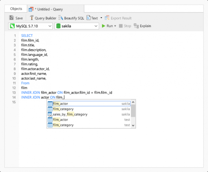 โปรแกรมจัดการฐานข้อมูล Navicat 17 for MySQL - Perpetual License