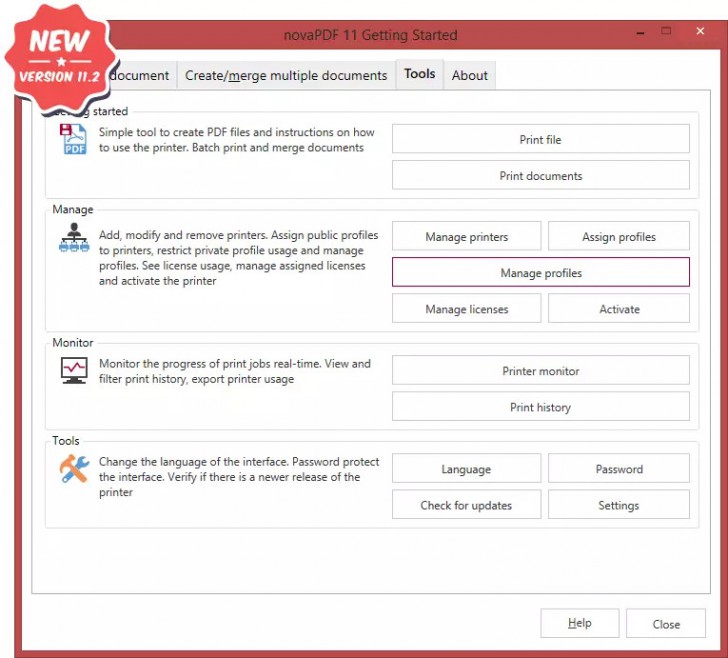 โปรแกรมสร้าง PDF จากไฟล์เอกสาร novaPDF Professional
