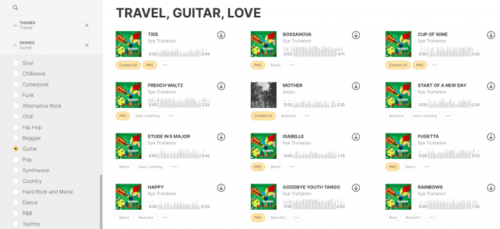 สต๊อกเสียงดนตรีประกอบคุณภาพสูง Icons8 Music
