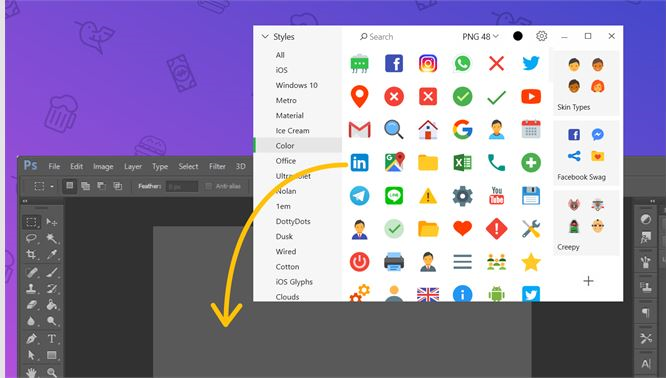 รวมชุดสต๊อกภาพ ไอคอน ภาพวาด ดนตรีประกอบคุณภาพสูง Icons8 Full Set
