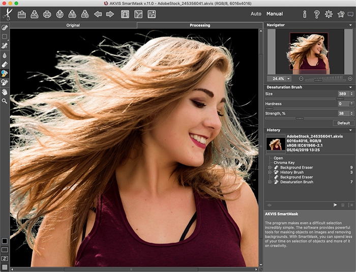 โปรแกรมลบพื้นหลังรูปภาพ AKVIS SmartMask AI โปรแกรมลบพื้นหลังรูปภาพ AKVIS SmartMask AI