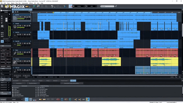 โปรแกรมทำเพลง รุ่นมาตรฐาน Samplitude Music Studio X8 โปรแกรมทำเพลง รุ่นมาตรฐาน Samplitude Music Studio X8