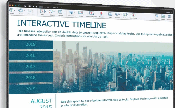 โปรแกรมสร้างสื่อการสอนระดับมืออาชีพ Adobe Captivate for Teams Corporate