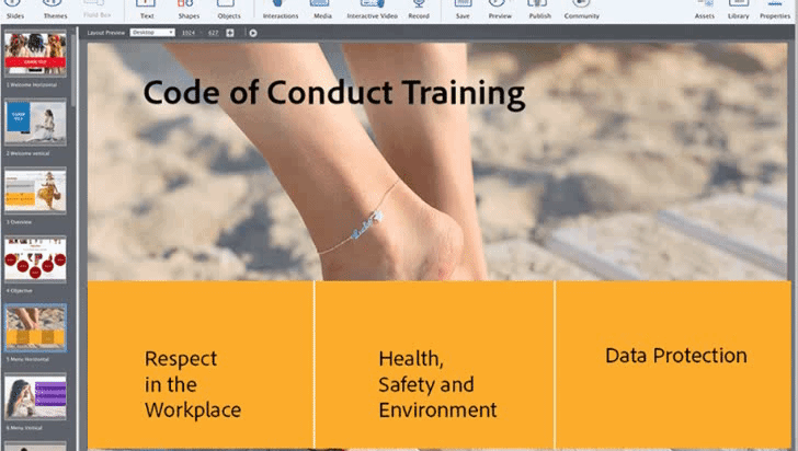 โปรแกรมสร้างสื่อการสอนระดับมืออาชีพ Adobe Captivate for Teams Corporate