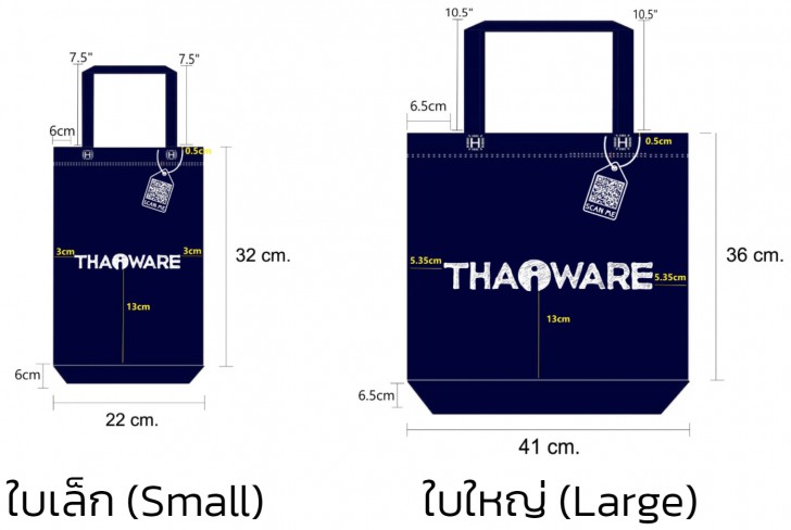 กระเป๋าผ้ารักษ์โลก Thaiware Spunbond Fabric Bag Limited Edition 2021