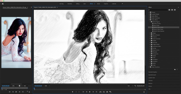 โปรแกรมปลั๊กอิน เปลี่ยนวิดีโอเป็นภาพวาด AKVIS Sketch Video