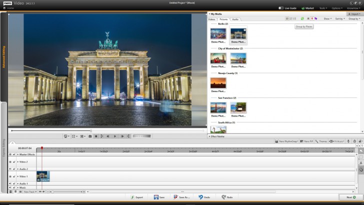 โปรแกรมตัดต่อวิดีโอ Nero Video 2025