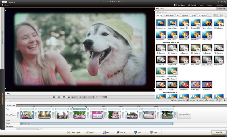 โปรแกรมตัดต่อวิดีโอ Nero Video 2025