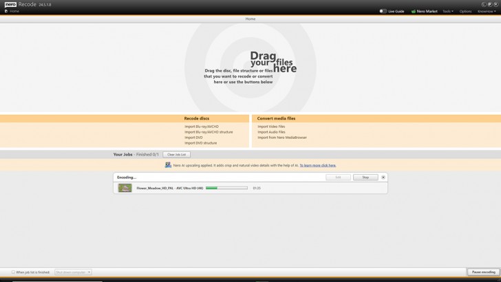 โปรแกรมแปลงไฟล์วิดีโอ ไฟล์เพลง ให้เปิดเล่นได้ง่าย Nero Recode 2025