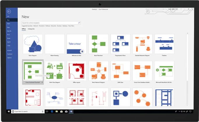 โปรแกรมออกแบบไดอะแกรมสำหรับธุรกิจ รุ่นมาตรฐาน Microsoft Visio Standard 2021 โปรแกรมออกแบบไดอะแกรมสำหรับธุรกิจ รุ่นมาตรฐาน Microsoft Visio Standard 2021