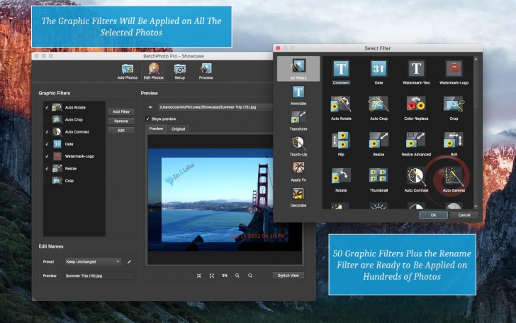 โปรแกรมแต่งรูป แปลงไฟล์รูปภาพ BatchPhoto