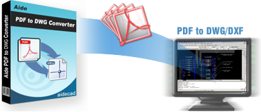 โปรแกรมแปลงไฟล์เอกสาร เป็นเขียนแบบ Aide PDF to DWG Converter