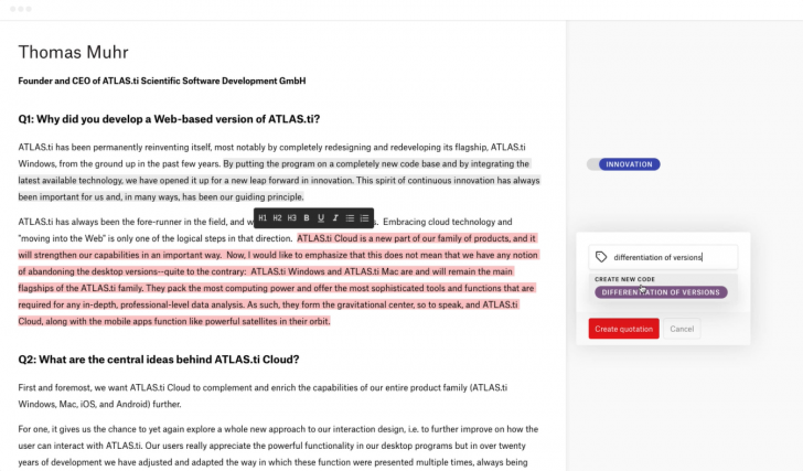 โปรแกรมวิเคราะห์ข้อมูลเชิงคุณภาพ ATLAS.ti 22