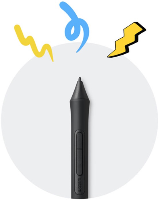 เมาส์ปากกาไซส์เล็ก ปากกาไร้แบตเตอรี่ Wacom Intuos Small CTL-4100