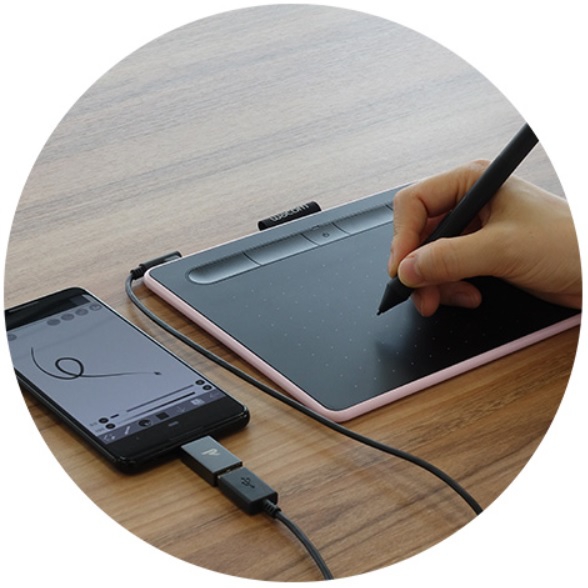 เมาส์ปากกาไซส์กลาง ปากกาไร้แบตเตอรี่ เชื่อมต่อบลูทูธ Wacom Intuos Bluetooth Medium CTL-6100WL