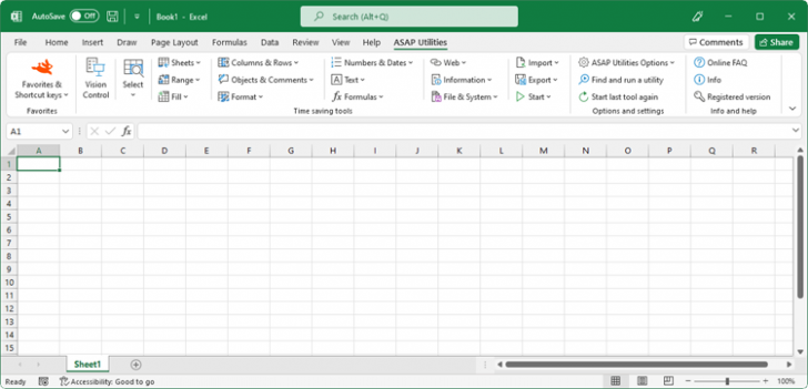 ปลั๊กอิน Excel ช่วยประหยัดเวลาทำงานกับตารางข้อมูล ASAP Utilities