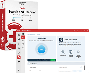 โปรแกรมกู้ข้อมูล Search and Recover