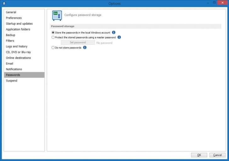 โปรแกรมสำรองข้อมูล รุ่นพกพา Backup4all Portable 9